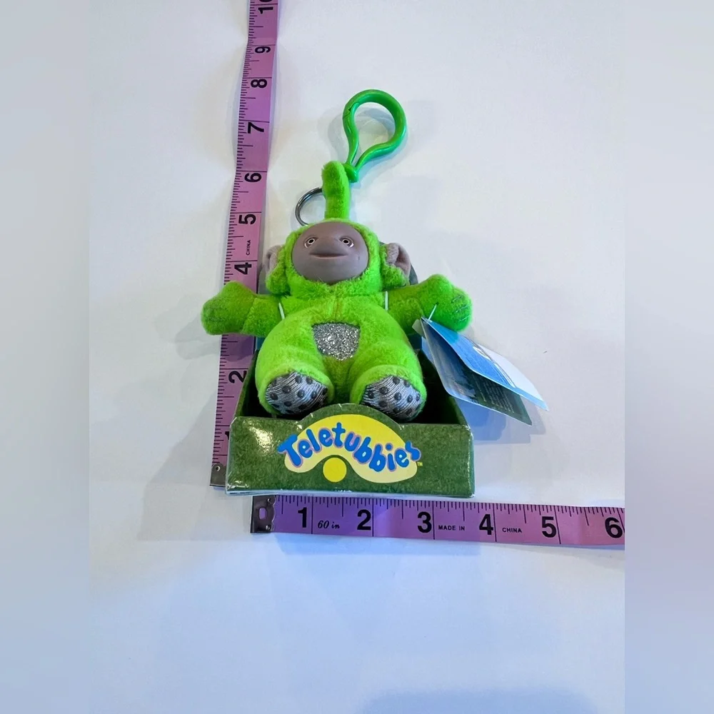 Dipsy Green Teletubbies Clip-on Vintage Collectible in original packaging & tags